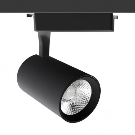 Foco LED Carril Monofásico ZOR RAIL, negro, CRI90, 30W