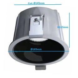 Downlight Led KOB Bridgelux, Philips Driver, 40W, CCT, IP65