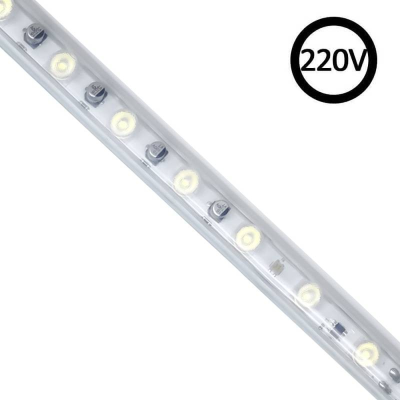 Tira LED 220V WALL WASHER, 16*20mm, 1 metro, IP67, 25cm corte