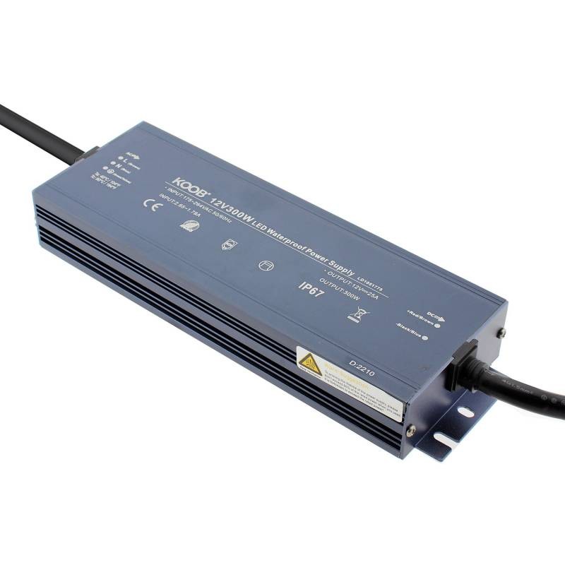 Fuente de alimentación IP67, DC12V/300W/25A