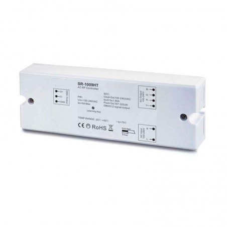 Controlador LB1009HT, AC220V MONO/RGB RF + WiFi, PWM + DMX