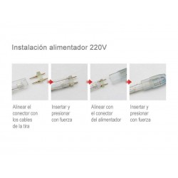 Tapa inicial + final para tira led 220V - WALL WHASER