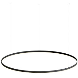 Luminaria colgante RING 115W, Ø1800mm, negro