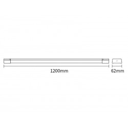 Pack 20 pantallas Led SLUM LINE, 50W, 120cm