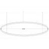 Luminaria colgante RING 115W, Ø1800mm, negro