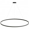 Luminaria colgante RING 115W, Ø1800mm, negro