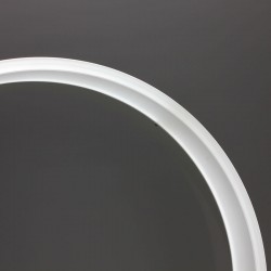 Lámpara colgante RING 73W, negro, Ø100cm