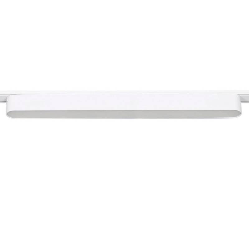 Foco carril SNOW SLIM Magnetic 378mm, 48V, 18W, 90º, blanco