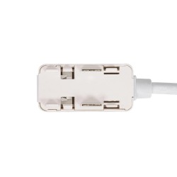 Conector doble 300mm Carril SLIM Magnetic 48V, blanco