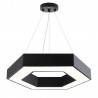 Luminaria colgante o superficie XAGON, Ø600mm, 50W, negro