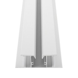 KIT - Perfil aluminio WALL 75mm para tiras LED, 1 metro, blanco