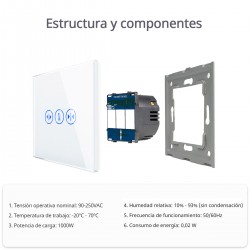 Control de persianas táctil + WiFi