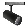 Foco carril Monofásico SAMOS, 40W-26W, negro, 24º-60º, UGR13, CCT