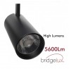 Foco carril Trifásico SAMOS, 40W-26W, negro, 24º-60º, UGR13, CCT