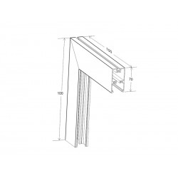 TUBE Pendant FLEX 48V, 15W, 360º, 1m