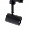 Foco carril LED RAIL COOK, 7W, negro, trifásico