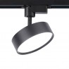 Foco LED KAST carril monofásico, 24W, negro