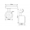 Foco carril Trifásico ROMA, 40W-26W, blanco, regulable 24º-60º, UGR13, CCT