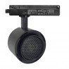 Foco carril Monofásico ROMA, 40W-34W, negro, regulable 24º-60º, UGR13, CCT