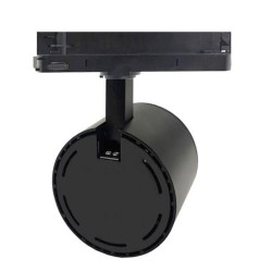 Foco carril Monofásico ROMA, 40W-34W, negro, regulable 24º-60º, UGR13, CCT