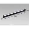 Foco carril LINEAL NING RAIL 600, 24W, negro