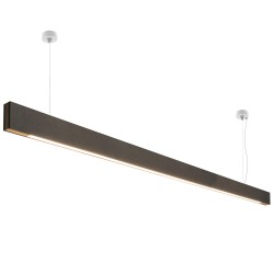 Lámpara colgante WOOD CARBON 200cm, 72W