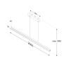 Lámpara colgante VART SUSPEND, 70W, 200cm