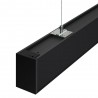 Lámpara colgante / superficie METRO, ampliable, 40W, 120cm, 3CCT, negro