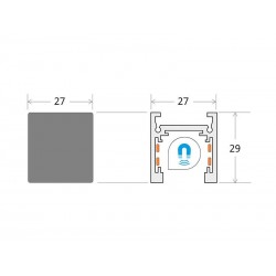 TUBE Pendant FLEX 48V, 15W, 360º, 1m