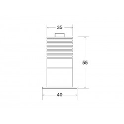 Spot LUCERNA, Bridgelux Chip, 6W, CCT, UGR11, negro cromo