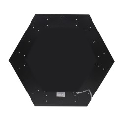 Luminaria colgante o superficie XAGON FULL, Ø600mm, 50W, negro