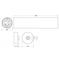 PROLUX Suspend 7W regulable, blanco