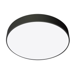 Luminaria colgante o superficie PUCK, Ø600mm, 50W, negro