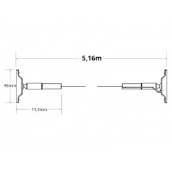 Kit SKYline iluminación lineal, COB 320led/m, 60W, 5m