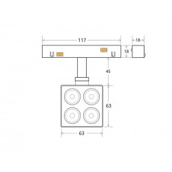 MAGNETIC Spot SKAF, 8W