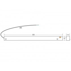 MAGNETIC TRACK 16mm Ultra Thin Alimentación interna DC48V, 150W