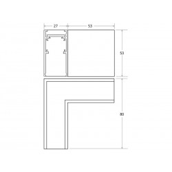 MAGNETIC TRACK superficie Conector L