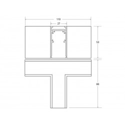 MAGNETIC TRACK superficie Conector T