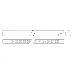 MAGNETIC TRACK 16mm Ultra Thin Linear TAK, 12W, CRI90