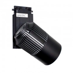 Foco carril Monofásico CRONOLUX Chip CREE led, negro 30W, RF Regulable