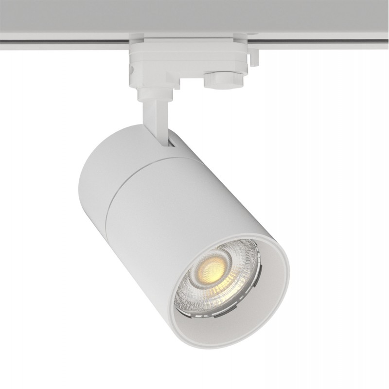 Foco carril Monofásico PIKE RAIL LED blanco 30W, CCT, Triac regulable