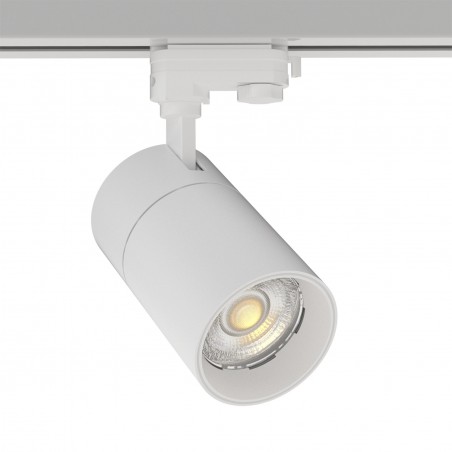 Foco carril Monofásico PIKE RAIL LED blanco 30W, CCT, Triac regulable