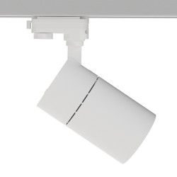 Foco carril Monofásico PIKE RAIL LED blanco 30W, CCT, Triac regulable