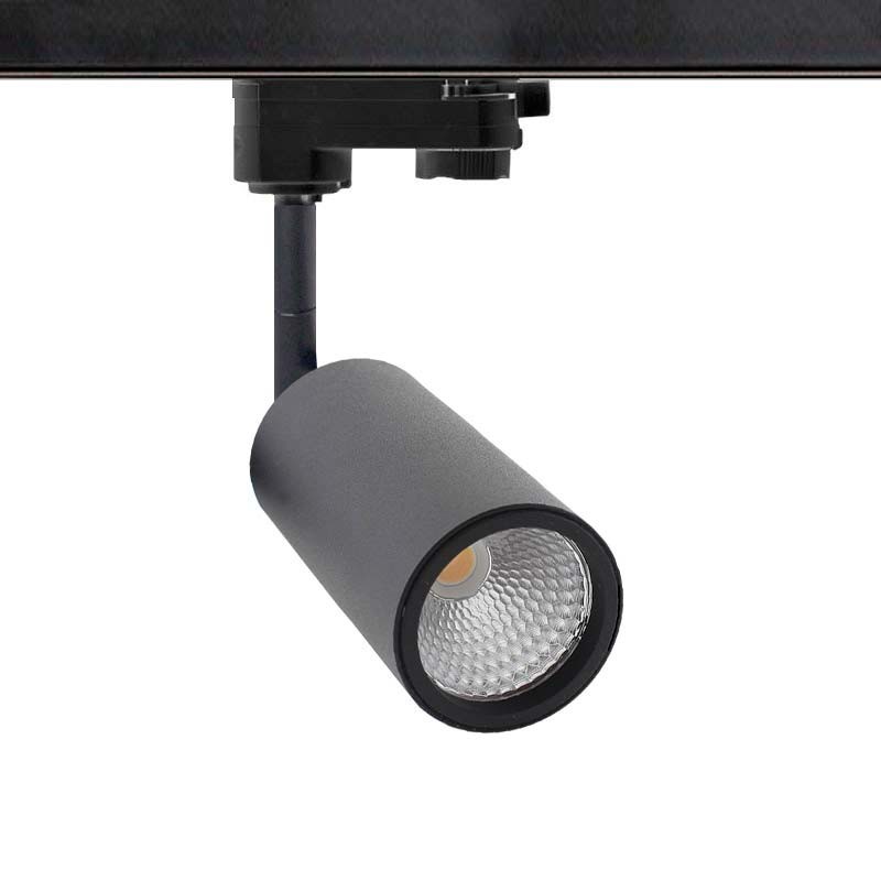 Foco carril Monofásico mini CRONOLUX RAIL LED negro 9W