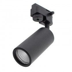 Foco carril Monofásico mini CRONOLUX RAIL LED negro 9W