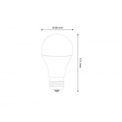 Bombilla LED E27, 240º, 9W, Regulable 100-50-20%