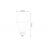 Bombilla LED E27, 240º, 9W, Regulable 100-50-20%