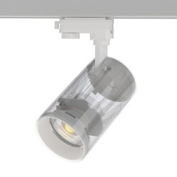 Foco carril Trifásico PIKE RAIL LED blanco 30W, CCT, Triac regulable