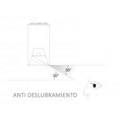 Foco de carril blanco PROLUX Rail Housing Square 110