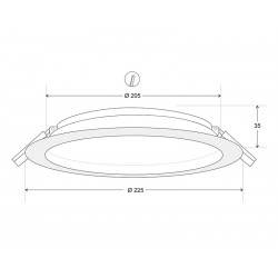 Downlight BOL, 44W, Philips Certadrive, CCT, CRI90, UGR17, IP54